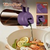 image:imageYARRAMATE 16oz470ml LightBlocking Dark Oil Sprayer for Cooking 2 in 1 Olive Oil Dispenser Bottle for Kitchen Premium Blue Glass Oil Bottle FoodGrade Oil Mister for Air Fryer BBQ BlackNavy2Pcs BlackPurple