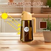 image:imageYARRAMATE 16oz470ml LightBlocking Dark Oil Sprayer for Cooking 2 in 1 Olive Oil Dispenser Bottle for Kitchen Premium Blue Glass Oil Bottle FoodGrade Oil Mister for Air Fryer BBQ BlackNavy1Pc Orange