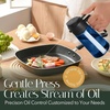 image:imageYARRAMATE 16oz470ml LightBlocking Dark Oil Sprayer for Cooking 2 in 1 Olive Oil Dispenser Bottle for Kitchen Premium Blue Glass Oil Bottle FoodGrade Oil Mister for Air Fryer BBQ BlackNavy01Black
