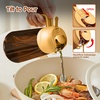 image:imageYARRAMATE 16oz470ml LightBlocking Dark Oil Sprayer for Cooking 2 in 1 Olive Oil Dispenser Bottle for Kitchen Premium Blue Glass Oil Bottle FoodGrade Oil Mister for Air Fryer BBQ BlackNavy1Pc Orange