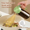 image:imageYARRAMATE 16oz470ml LightBlocking Dark Oil Sprayer for Cooking 2 in 1 Olive Oil Dispenser Bottle for Kitchen Premium Blue Glass Oil Bottle FoodGrade Oil Mister for Air Fryer BBQ BlackNavy1Pc Green
