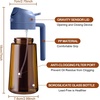 image:imageYARRAMATE 16oz470ml LightBlocking Dark Oil Sprayer for Cooking 2 in 1 Olive Oil Dispenser Bottle for Kitchen Premium Blue Glass Oil Bottle FoodGrade Oil Mister for Air Fryer BBQ BlackNavy1Pc Navy