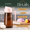 image:imageYARRAMATE 16oz470ml LightBlocking Dark Oil Sprayer for Cooking 2 in 1 Olive Oil Dispenser Bottle for Kitchen Premium Blue Glass Oil Bottle FoodGrade Oil Mister for Air Fryer BBQ BlackNavy1Pc PeachPink