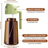 image:imageYARRAMATE 16oz470ml LightBlocking Dark Oil Sprayer for Cooking 2 in 1 Olive Oil Dispenser Bottle for Kitchen Premium Blue Glass Oil Bottle FoodGrade Oil Mister for Air Fryer BBQ BlackNavy1Pc Green