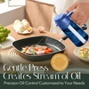 image:imageYARRAMATE 16oz470ml LightBlocking Dark Oil Sprayer for Cooking 2 in 1 Olive Oil Dispenser Bottle for Kitchen Premium Blue Glass Oil Bottle FoodGrade Oil Mister for Air Fryer BBQ BlackNavy02Navy