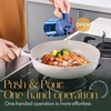 image:imageYARRAMATE 16oz470ml LightBlocking Dark Oil Sprayer for Cooking 2 in 1 Olive Oil Dispenser Bottle for Kitchen Premium Blue Glass Oil Bottle FoodGrade Oil Mister for Air Fryer BBQ BlackNavy02Navy