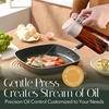 image:imageYARRAMATE 16oz470ml LightBlocking Dark Oil Sprayer for Cooking 2 in 1 Olive Oil Dispenser Bottle for Kitchen Premium Blue Glass Oil Bottle FoodGrade Oil Mister for Air Fryer BBQ BlackNavy1Pc LotusRootPink