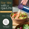 image:imageYARRAMATE 16oz470ml LightBlocking Dark Oil Sprayer for Cooking 2 in 1 Olive Oil Dispenser Bottle for Kitchen Premium Blue Glass Oil Bottle FoodGrade Oil Mister for Air Fryer BBQ BlackNavy04Purple