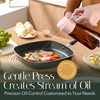 image:imageYARRAMATE 16oz470ml LightBlocking Dark Oil Sprayer for Cooking 2 in 1 Olive Oil Dispenser Bottle for Kitchen Premium Blue Glass Oil Bottle FoodGrade Oil Mister for Air Fryer BBQ BlackNavy1Pc PeachPink