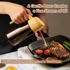 image:imageYARRAMATE 16oz470ml LightBlocking Dark Oil Sprayer for Cooking 2 in 1 Olive Oil Dispenser Bottle for Kitchen Premium Blue Glass Oil Bottle FoodGrade Oil Mister for Air Fryer BBQ BlackNavy1Pc Orange