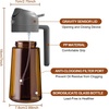 image:imageYARRAMATE 16oz470ml LightBlocking Dark Oil Sprayer for Cooking 2 in 1 Olive Oil Dispenser Bottle for Kitchen Premium Blue Glass Oil Bottle FoodGrade Oil Mister for Air Fryer BBQ BlackNavy1Pc Grey