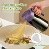 image:imageYARRAMATE 16oz470ml LightBlocking Dark Oil Sprayer for Cooking 2 in 1 Olive Oil Dispenser Bottle for KitchenDark Green Glass Oil Bottle FoodGrade Oil Mister for Air Fryer BBQ LotusRootPink172Pcs BlackPurple