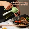 image:imageYARRAMATE 16oz470ml LightBlocking Dark Oil Sprayer for Cooking 2 in 1 Olive Oil Dispenser Bottle for KitchenDark Green Glass Oil Bottle FoodGrade Oil Mister for Air Fryer BBQ LotusRootPink02Green