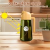 image:imageYARRAMATE 16oz470ml LightBlocking Dark Oil Sprayer for Cooking 2 in 1 Olive Oil Dispenser Bottle for KitchenDark Green Glass Oil Bottle FoodGrade Oil Mister for Air Fryer BBQ LotusRootPink04Orange