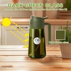 image:imageYARRAMATE 16oz470ml LightBlocking Dark Oil Sprayer for Cooking 2 in 1 Olive Oil Dispenser Bottle for KitchenDark Green Glass Oil Bottle FoodGrade Oil Mister for Air Fryer BBQ LotusRootPink182Pcs BlackOliveGreen
