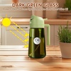 image:imageYARRAMATE 16oz470ml LightBlocking Dark Oil Sprayer for Cooking 2 in 1 Olive Oil Dispenser Bottle for KitchenDark Green Glass Oil Bottle FoodGrade Oil Mister for Air Fryer BBQ LotusRootPink02Green