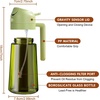 image:imageYARRAMATE 16oz470ml LightBlocking Dark Oil Sprayer for Cooking 2 in 1 Olive Oil Dispenser Bottle for KitchenDark Green Glass Oil Bottle FoodGrade Oil Mister for Air Fryer BBQ LotusRootPink202Pcs GreenWhite