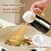 image:imageYARRAMATE 16oz470ml LightBlocking Dark Oil Sprayer for Cooking 2 in 1 Olive Oil Dispenser Bottle for KitchenDark Green Glass Oil Bottle FoodGrade Oil Mister for Air Fryer BBQ LotusRootPink212Pcs WhiteOrange