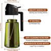 image:imageYARRAMATE 16oz470ml LightBlocking Dark Oil Sprayer for Cooking 2 in 1 Olive Oil Dispenser Bottle for KitchenDark Green Glass Oil Bottle FoodGrade Oil Mister for Air Fryer BBQ LotusRootPink152Pcs BlackWhite