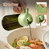 image:imageYARRAMATE 16oz470ml LightBlocking Dark Oil Sprayer for Cooking 2 in 1 Olive Oil Dispenser Bottle for KitchenDark Green Glass Oil Bottle FoodGrade Oil Mister for Air Fryer BBQ LotusRootPink02Green