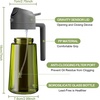 image:imageYARRAMATE 16oz470ml LightBlocking Dark Oil Sprayer for Cooking 2 in 1 Olive Oil Dispenser Bottle for KitchenDark Green Glass Oil Bottle FoodGrade Oil Mister for Air Fryer BBQ LotusRootPink10Grey