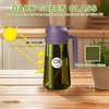 image:imageYARRAMATE 16oz470ml LightBlocking Dark Oil Sprayer for Cooking 2 in 1 Olive Oil Dispenser Bottle for KitchenDark Green Glass Oil Bottle FoodGrade Oil Mister for Air Fryer BBQ LotusRootPink172Pcs BlackPurple