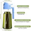 image:imageYARRAMATE 16oz470ml LightBlocking Dark Oil Sprayer for Cooking 2 in 1 Olive Oil Dispenser Bottle for KitchenDark Green Glass Oil Bottle FoodGrade Oil Mister for Air Fryer BBQ LotusRootPink08SkyBlue
