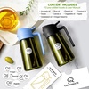 image:imageYARRAMATE 16oz470ml LightBlocking Dark Oil Sprayer for Cooking 2 in 1 Olive Oil Dispenser Bottle for KitchenDark Green Glass Oil Bottle FoodGrade Oil Mister for Air Fryer BBQ LotusRootPink08SkyBlue