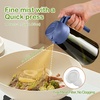 image:imageYARRAMATE 16oz470ml LightBlocking Dark Oil Sprayer for Cooking 2 in 1 Olive Oil Dispenser Bottle for KitchenDark Green Glass Oil Bottle FoodGrade Oil Mister for Air Fryer BBQ LotusRootPink05Navy