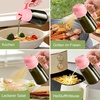 image:imageYARRAMATE 16oz470ml LightBlocking Dark Oil Sprayer for Cooking 2 in 1 Olive Oil Dispenser Bottle for KitchenDark Green Glass Oil Bottle FoodGrade Oil Mister for Air Fryer BBQ LotusRootPink07Pink