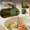 image:imageYARRAMATE 16oz470ml LightBlocking Dark Oil Sprayer for Cooking 2 in 1 Olive Oil Dispenser Bottle for KitchenDark Green Glass Oil Bottle FoodGrade Oil Mister for Air Fryer BBQ LotusRootPink182Pcs BlackOliveGreen