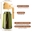 image:imageYARRAMATE 16oz470ml LightBlocking Dark Oil Sprayer for Cooking 2 in 1 Olive Oil Dispenser Bottle for KitchenDark Green Glass Oil Bottle FoodGrade Oil Mister for Air Fryer BBQ LotusRootPink04Orange