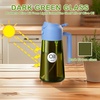 image:imageYARRAMATE 16oz470ml LightBlocking Dark Oil Sprayer for Cooking 2 in 1 Olive Oil Dispenser Bottle for KitchenDark Green Glass Oil Bottle FoodGrade Oil Mister for Air Fryer BBQ LotusRootPink08SkyBlue