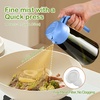 image:imageYARRAMATE 16oz470ml LightBlocking Dark Oil Sprayer for Cooking 2 in 1 Olive Oil Dispenser Bottle for KitchenDark Green Glass Oil Bottle FoodGrade Oil Mister for Air Fryer BBQ LotusRootPink08SkyBlue