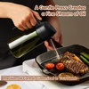 image:imageYARRAMATE 16oz470ml LightBlocking Dark Oil Sprayer for Cooking 2 in 1 Olive Oil Dispenser Bottle for KitchenDark Green Glass Oil Bottle FoodGrade Oil Mister for Air Fryer BBQ LotusRootPink142Pcs BlackGreen