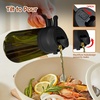 image:imageYARRAMATE 16oz470ml LightBlocking Dark Oil Sprayer for Cooking 2 in 1 Olive Oil Dispenser Bottle for KitchenDark Green Glass Oil Bottle FoodGrade Oil Mister for Air Fryer BBQ LotusRootPink142Pcs BlackGreen