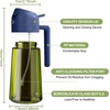image:imageYARRAMATE 16oz470ml LightBlocking Dark Oil Sprayer for Cooking 2 in 1 Olive Oil Dispenser Bottle for KitchenDark Green Glass Oil Bottle FoodGrade Oil Mister for Air Fryer BBQ LotusRootPink192Pcs BlackNavy