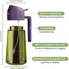 image:imageYARRAMATE 16oz470ml LightBlocking Dark Oil Sprayer for Cooking 2 in 1 Olive Oil Dispenser Bottle for KitchenDark Green Glass Oil Bottle FoodGrade Oil Mister for Air Fryer BBQ LotusRootPink172Pcs BlackPurple
