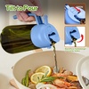 image:imageYARRAMATE 16oz470ml LightBlocking Dark Oil Sprayer for Cooking 2 in 1 Olive Oil Dispenser Bottle for KitchenDark Green Glass Oil Bottle FoodGrade Oil Mister for Air Fryer BBQ LotusRootPink08SkyBlue