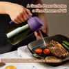 image:imageYARRAMATE 16oz470ml LightBlocking Dark Oil Sprayer for Cooking 2 in 1 Olive Oil Dispenser Bottle for KitchenDark Green Glass Oil Bottle FoodGrade Oil Mister for Air Fryer BBQ LotusRootPink172Pcs BlackPurple