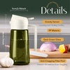 image:imageYARRAMATE 16oz470ml LightBlocking Dark Oil Sprayer for Cooking 2 in 1 Olive Oil Dispenser Bottle for KitchenDark Green Glass Oil Bottle FoodGrade Oil Mister for Air Fryer BBQ LotusRootPink03White