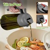 image:imageYARRAMATE 16oz470ml LightBlocking Dark Oil Sprayer for Cooking 2 in 1 Olive Oil Dispenser Bottle for KitchenDark Green Glass Oil Bottle FoodGrade Oil Mister for Air Fryer BBQ LotusRootPink10Grey