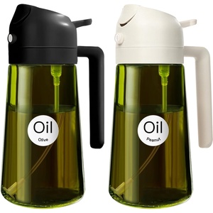 image:imageYARRAMATE 16oz470ml LightBlocking Dark Oil Sprayer for Cooking 2 in 1 Olive Oil Dispenser Bottle for KitchenDark Green Glass Oil Bottle FoodGrade Oil Mister for Air Fryer BBQ LotusRootPink152Pcs BlackWhite